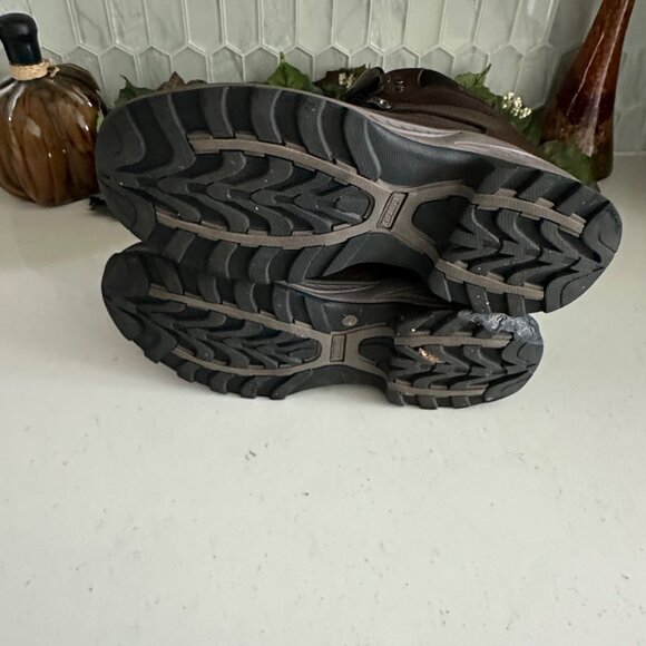 Khombu Mens Brown Leather Hiking Boots 12M With 3M Thinsulate Insulation & Durab - Picture 9 of 9